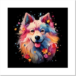 Samoyed Rainbow Posters and Art